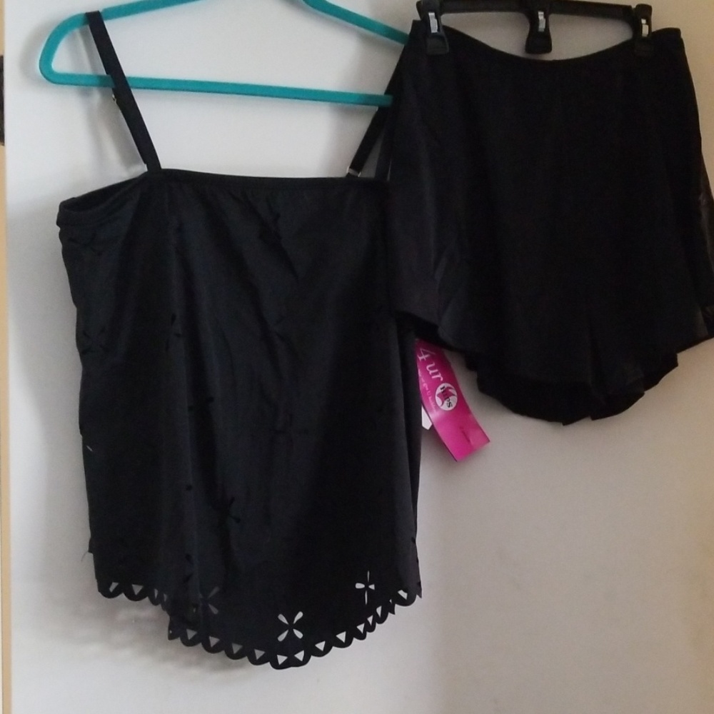 Fit 4 Ur Hips 2 Piece Black Bathing Suit
